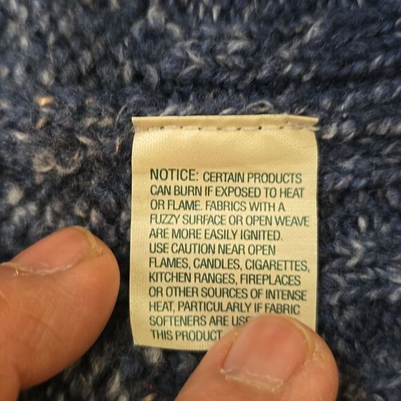 COPY - LL Bean  chunky Cardigan Sweater Size Large - Picture 6 of 7
